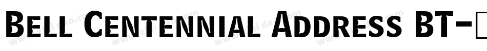 Bell Centennial Address BT字体转换